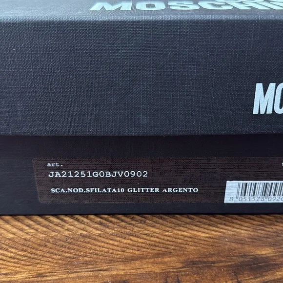 Love Moschino Glitter Argento Ankle Boots - Picture 10 of 11